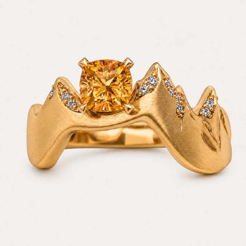 Ridge Sunstone Ring