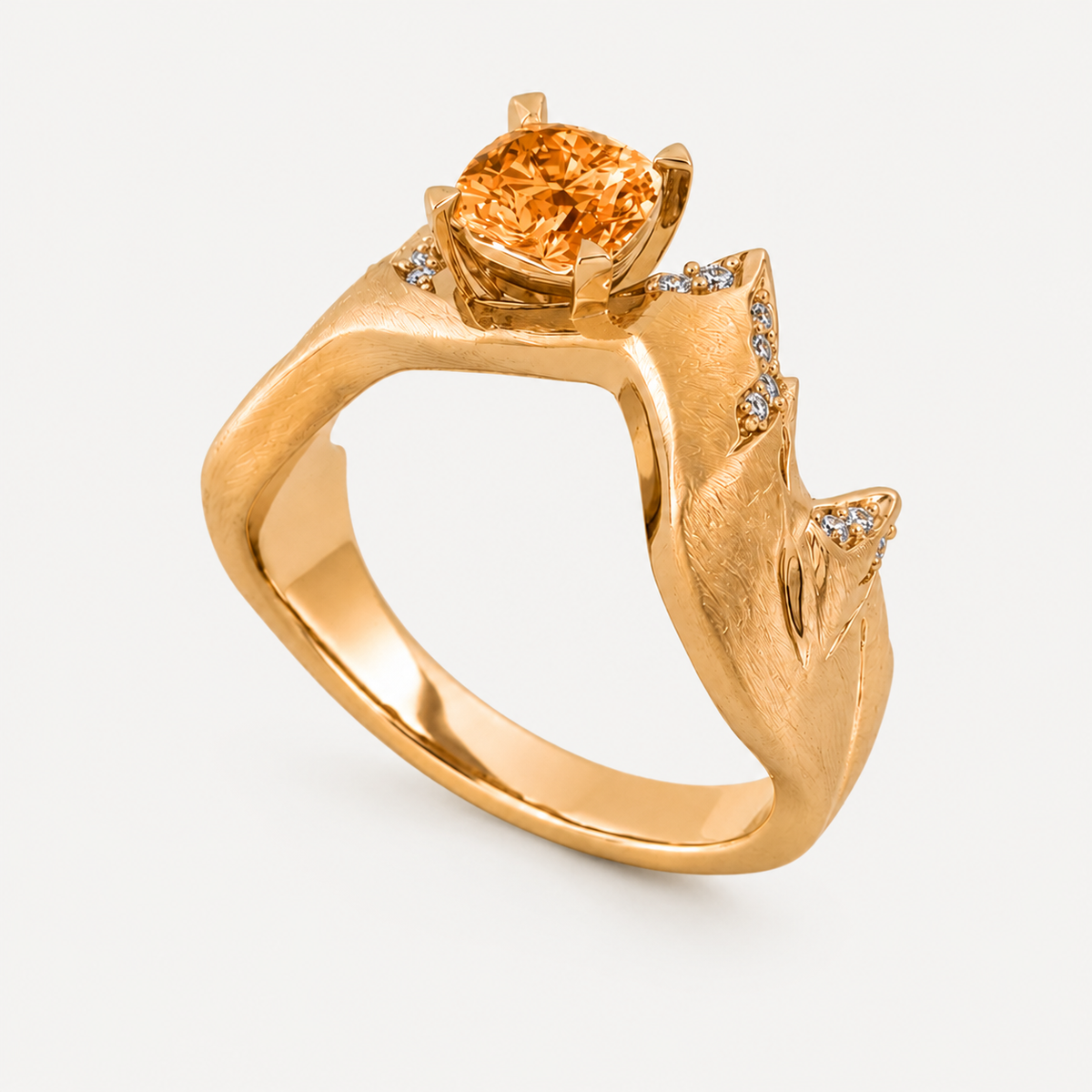 Ridge Sunstone Ring